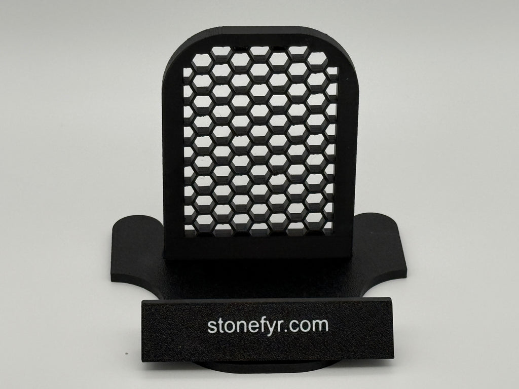 SlabGrid FlexStand coin slab display stand — rear view