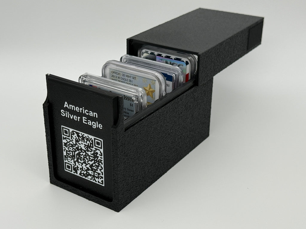 CoinConnex 10x graded coin slab storage box — alternate angle