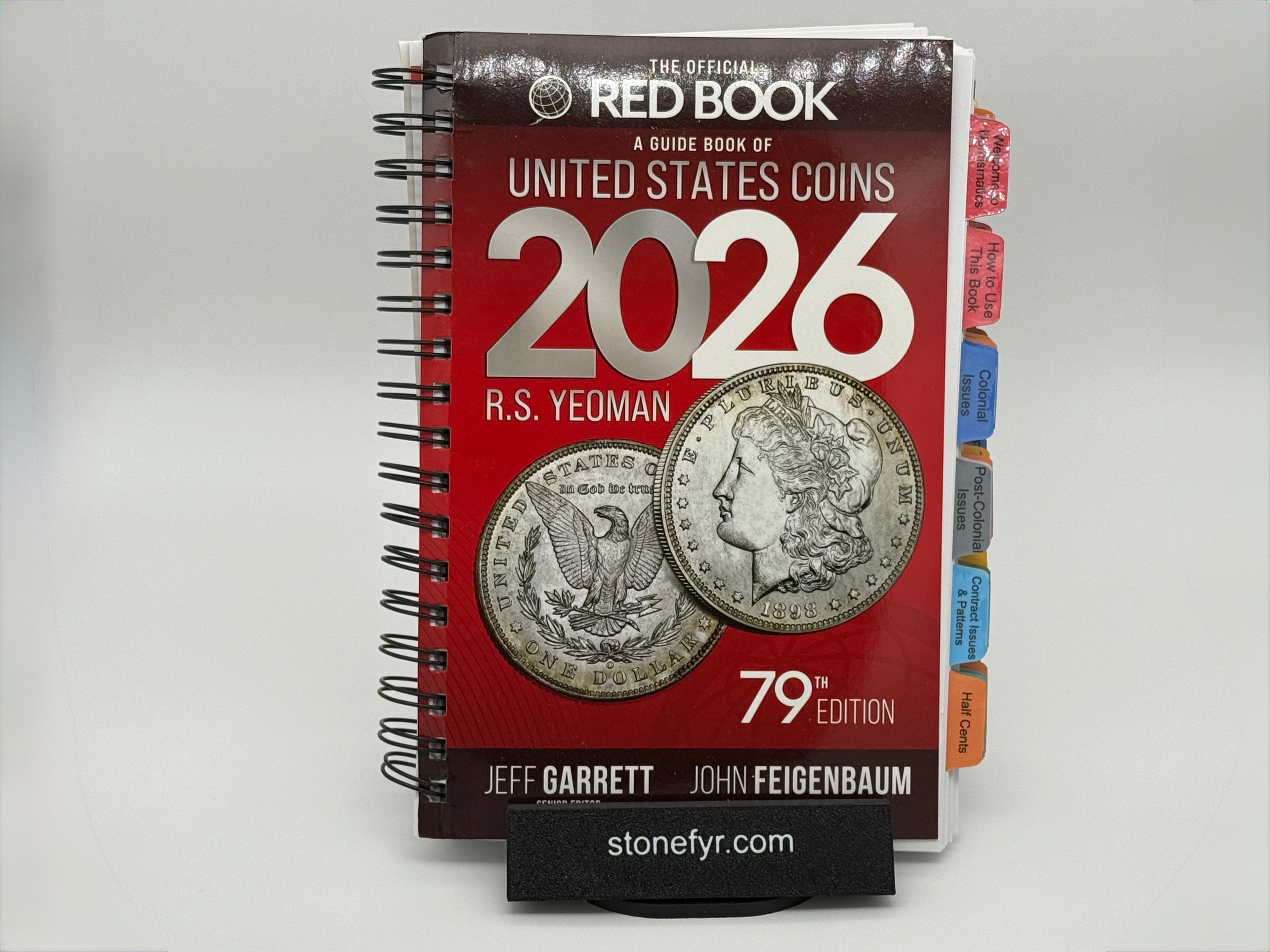 SlabGrid FlexStand coin slab display stand — side view