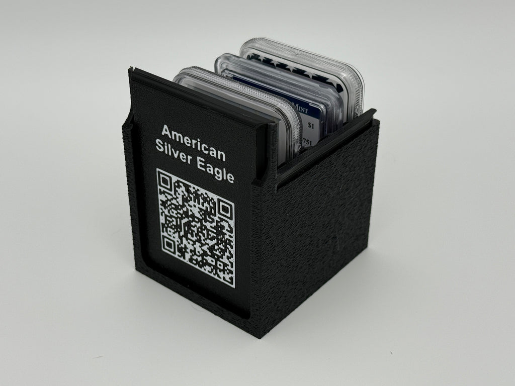 CoinConnex 5x graded coin slab storage box — alternate angle