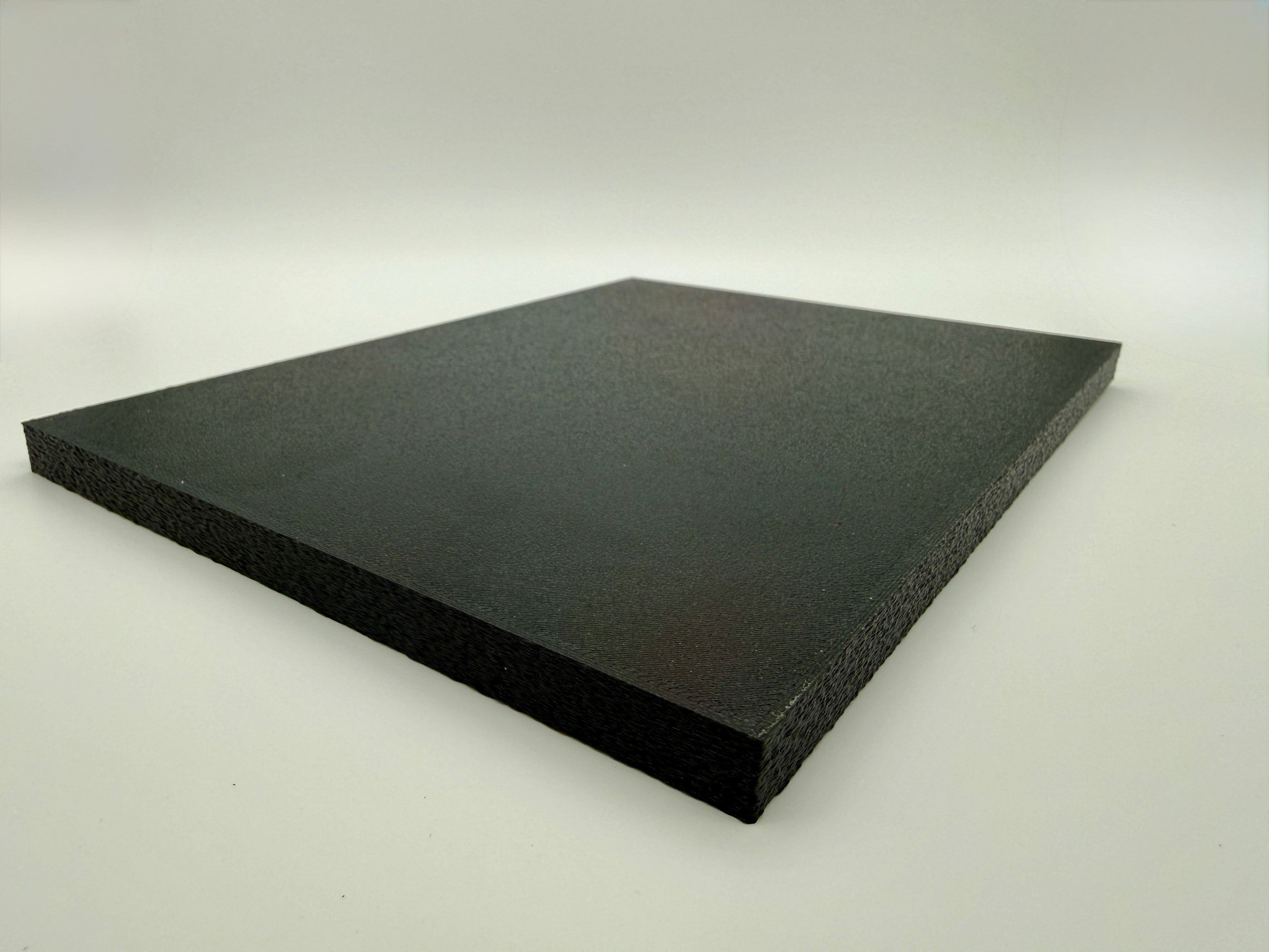 Black 3D-printed protective lid for the SlabGrid Mini Triple 2x2 coin holder display