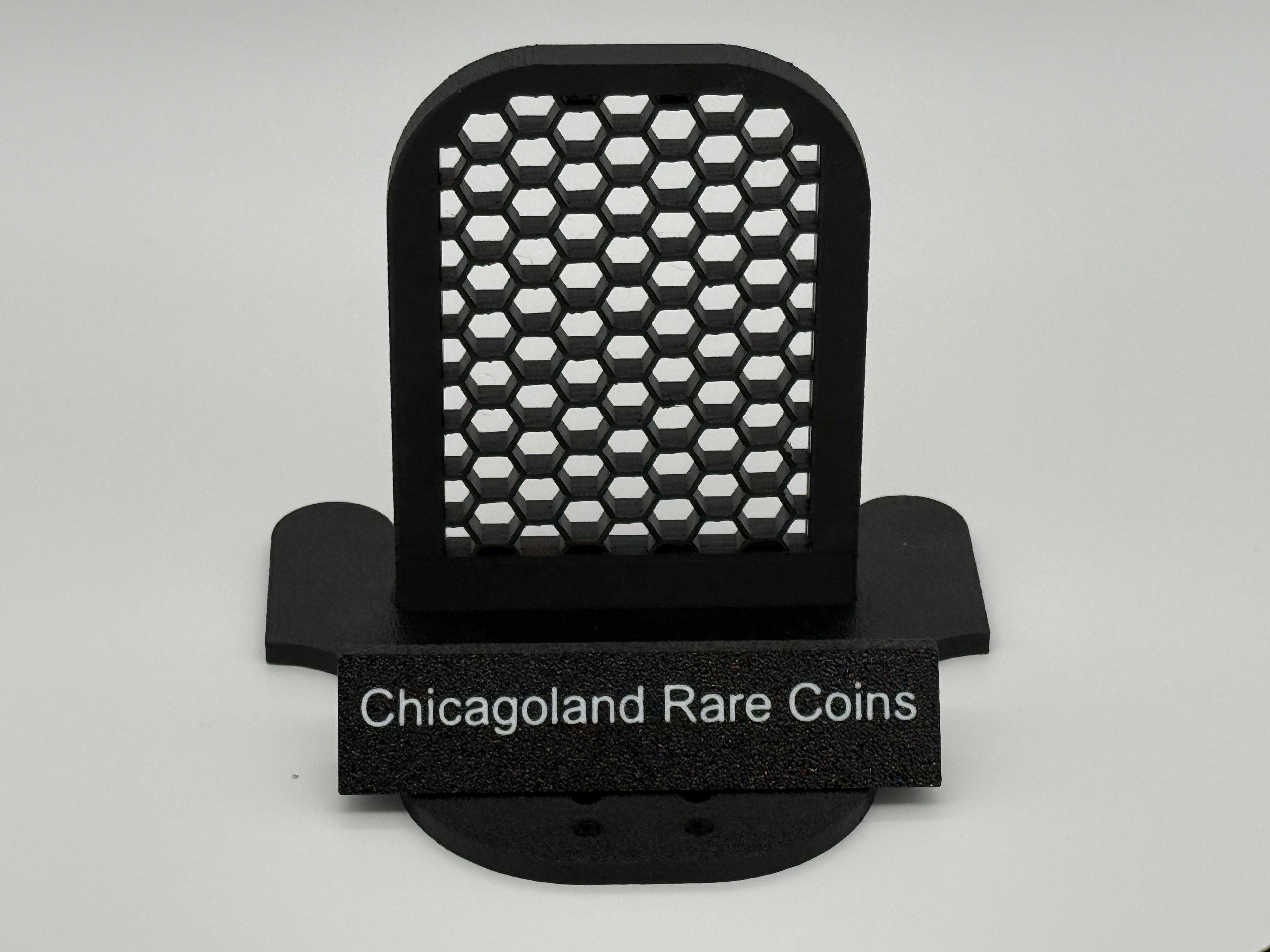 SlabGrid FlexStand coin slab display stand — adjustable angle detail