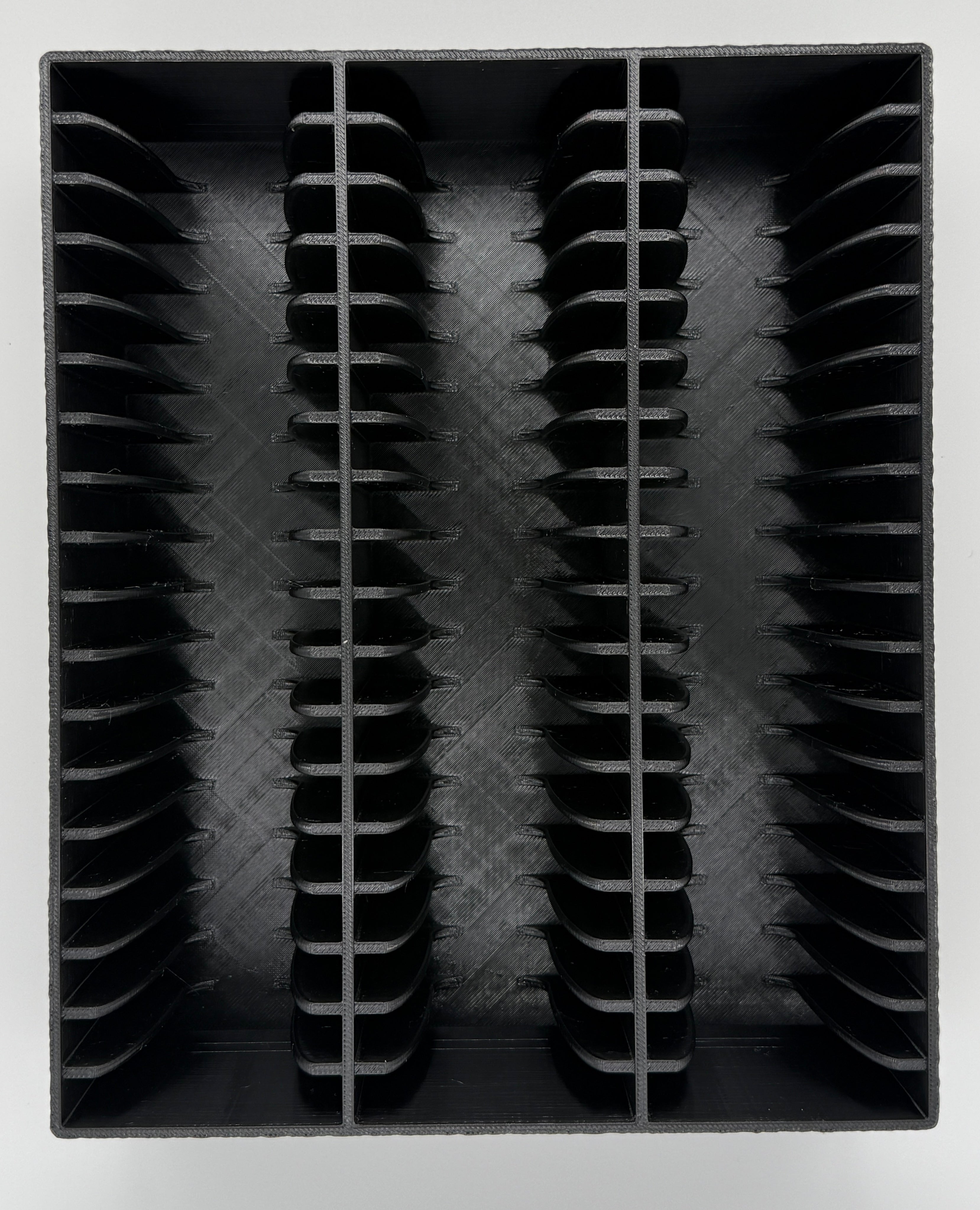 SlabGrid 54x graded coin slab display tray — detail view