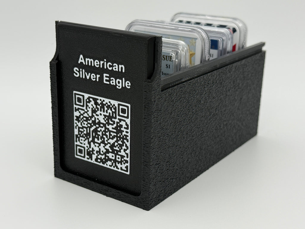 CoinConnex 10x graded coin slab storage box — angled view