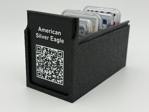 CoinConnex 10x graded coin slab storage box — angled view