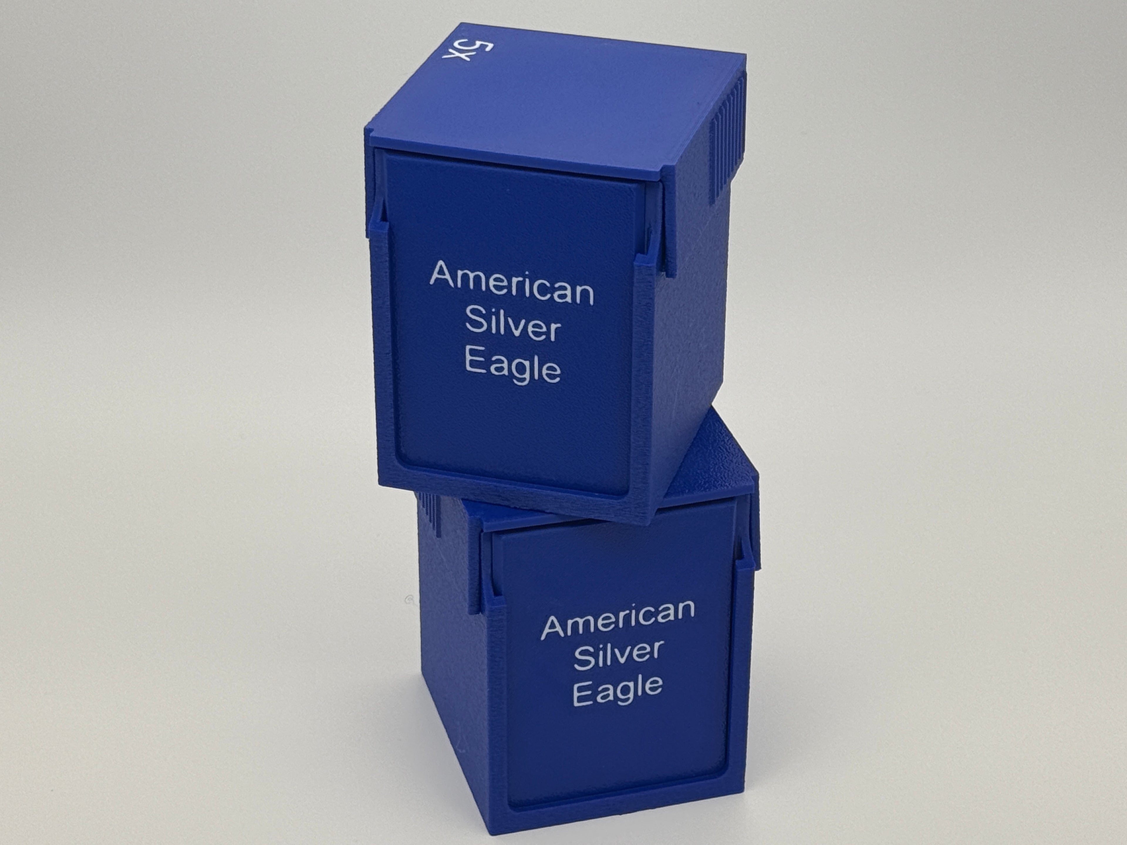 CoinConnex 5x graded coin slab storage box — angled view