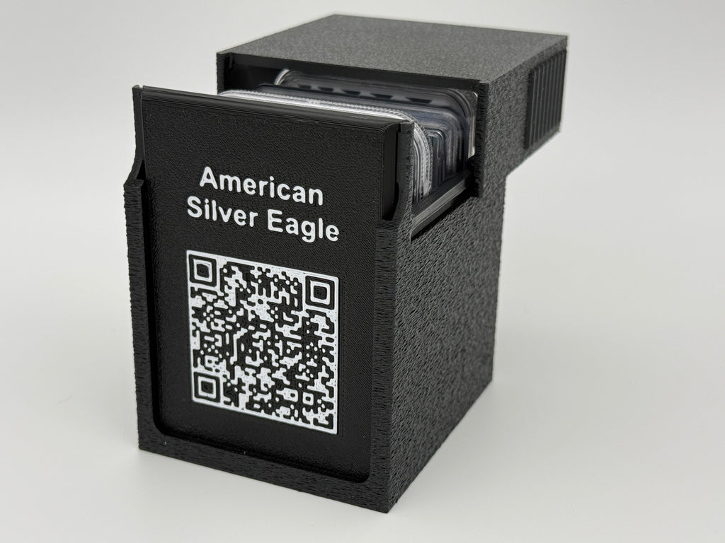 CoinConnex 5x graded coin slab storage box — detail view