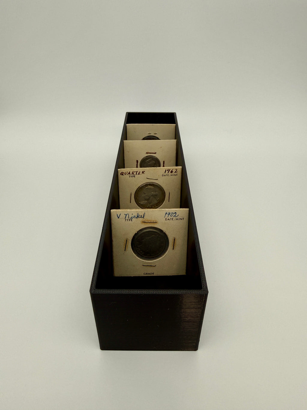 SlabGrid Mini 2x2 coin holder display tray — detail view